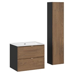 Zestaw Meblowy SKY 60cm Czarny Mat/Dąb Casella