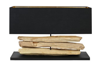 Lampa Stołowa Nature 80x52cm Czarny/Naturalny