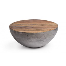 Stolik Kawowy LANCASTER Fi70cm Brązowy