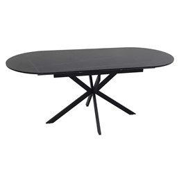 Stół Rozkładany GASTON Ceramic 140 (140-180)x75 Czarny Mat