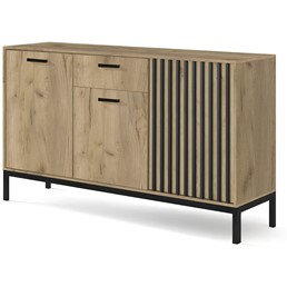 Komoda LAMINO KM-1 Dąb/Czarny