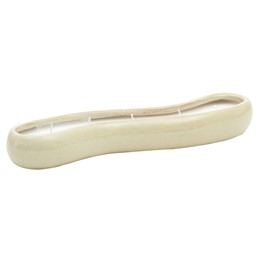 Świeca Ceramiczna GLAZE Podłużna Biały