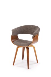 Krzesło K545 Popielaty/Orzechowy