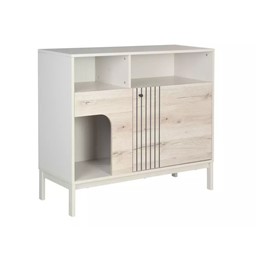 Komoda FROST K3 Biały/Dąb Alpejski