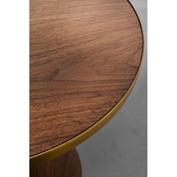 Stolik Kawowy CONO WALNUT Fi50cm Brąz