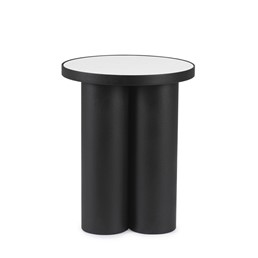 Stolik Kawowy RONDEL fi40 Czarny/Biały