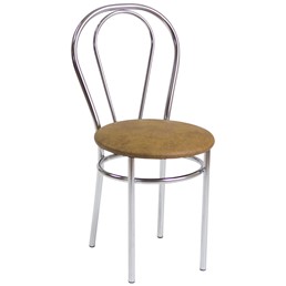 Krzesło TULIPAN Orzech/Chrom