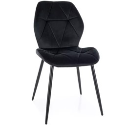 Krzesło RICK Velvet Czarny