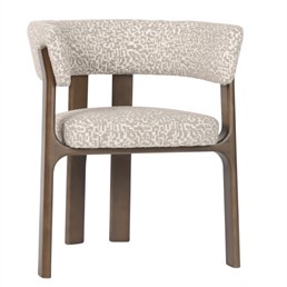 Krzesło CONTIGO Beżowy/Brązowy