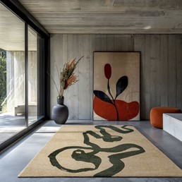 Dywan RIBBON GARDEN SPIRIT 9848 280x390 cm Beżowy/Zielony