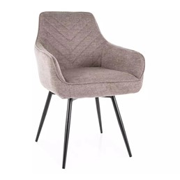 Krzesło SERVIO Brego Beżowy/Czarny Mat