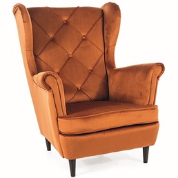 Fotel LADY Velvet Cynamon Bluvel 4215