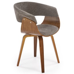 Krzesło K545 Popielaty/Orzechowy