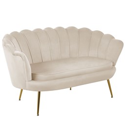 Sofa SF1-FX Beżowy/Złoty