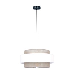 Lampa Wisząca CEZAR K-5271 Biały/Beżowy