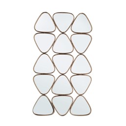 Lustro Ścienne HANIMA 63,5x112 cm Złoty