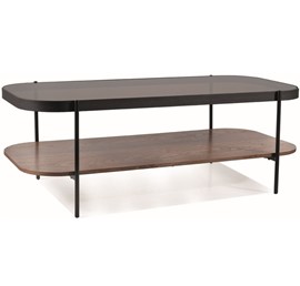 Ława PRIMA A Czarny Mat/Orzech