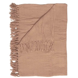 Koc/pled WAFFLE 150x200cm Ochra