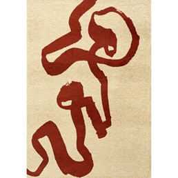 Dywan RIBBON RED 9847 170x240 cm Bordowy/Beżowy