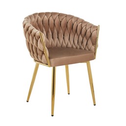 Krzesło Velvet K7-FX (G) Cappuccino