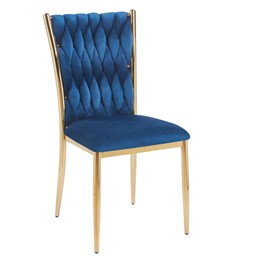 Krzesło Velvet K37-FX (G) Niebieski