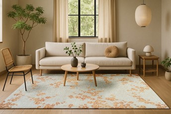 Dywan SAKURA PETAL DEW 9834 240x340 cm Beżowy/Pomarańczowy