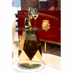 Stolik RICCHEZZA fi45 Złoty